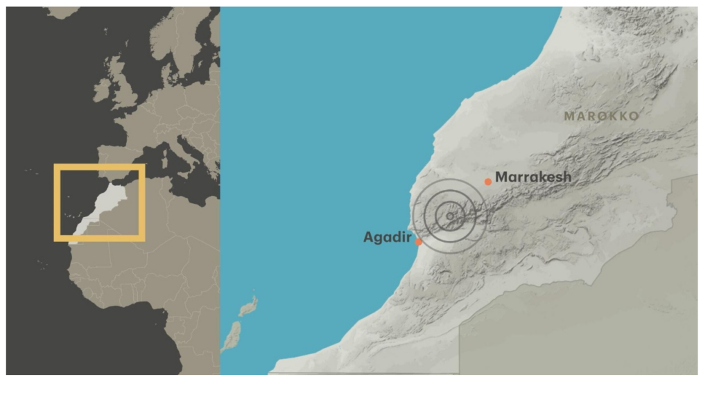 Aardbeving in Marokko